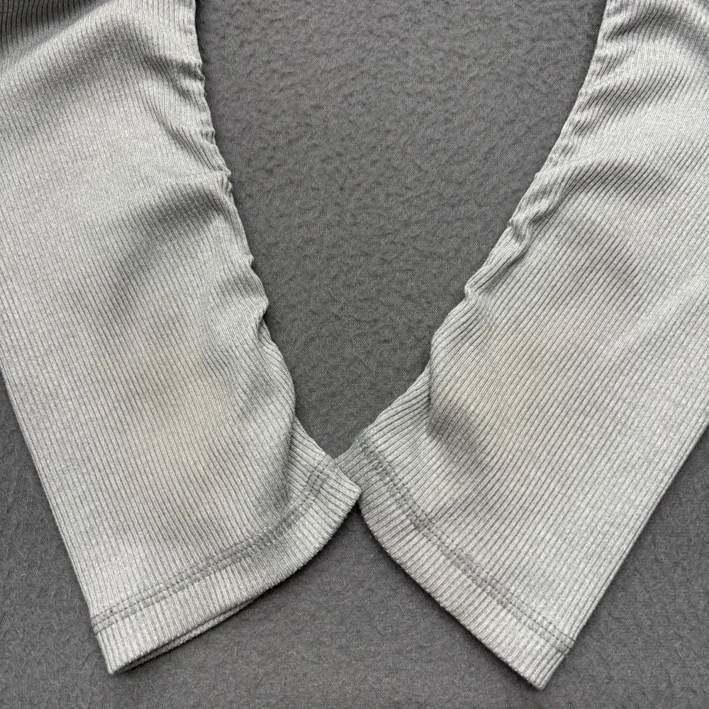 Alo Yoga Goddess Leggings Womens Size Small Heather‎ Gray Ribbed Athleisure
